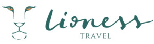 lioness travel app logo in green