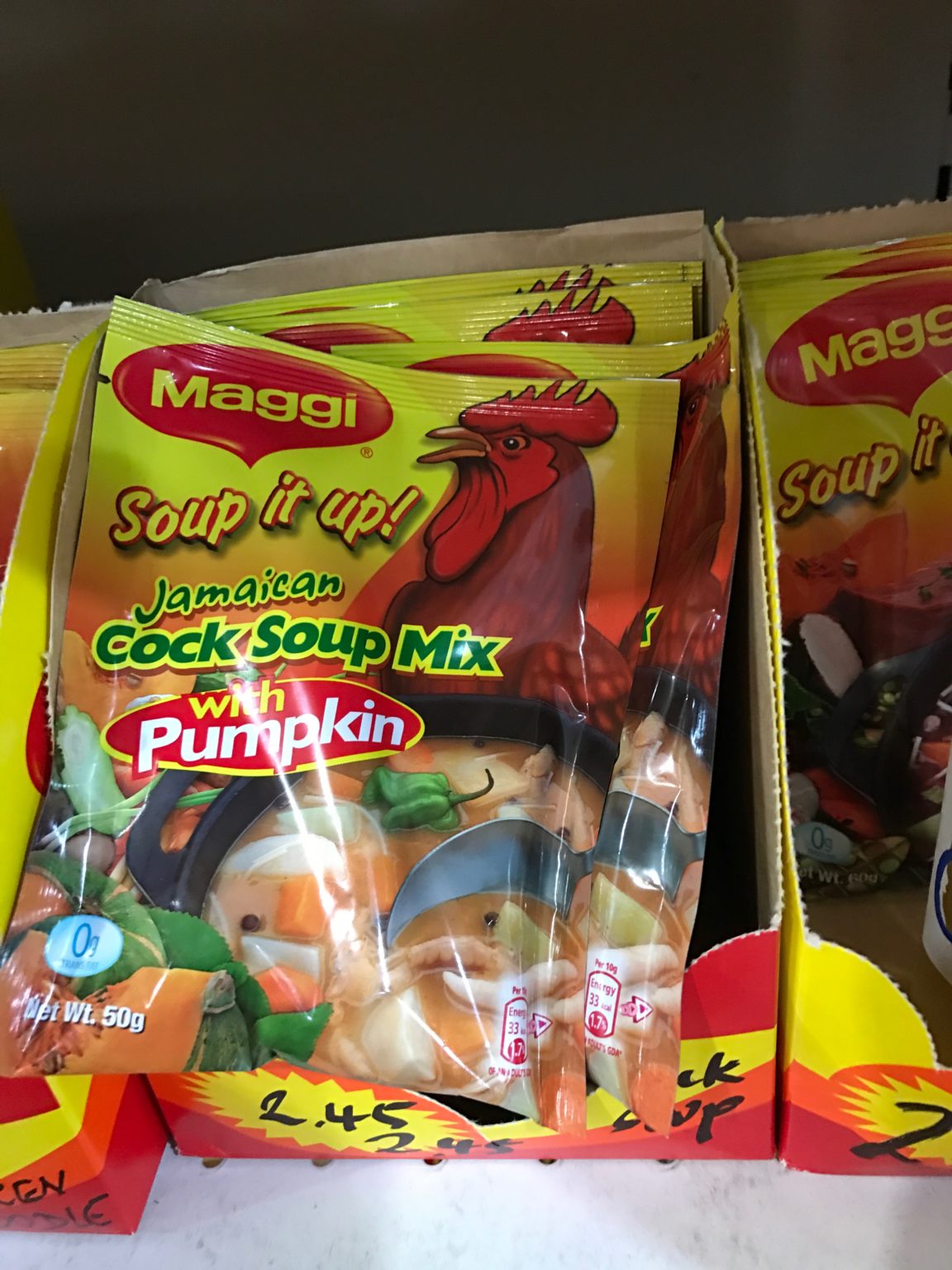 package of cock soup spices