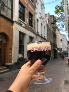 Chimay Beer Glass in Brussels
