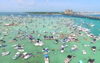 Boats Moored at Crab Island Florida