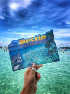 postcard of Destin Beach
