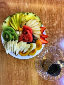 Lebanese Ashta Fruit Plate