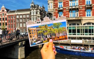 Postcard of Amsterdam Canal