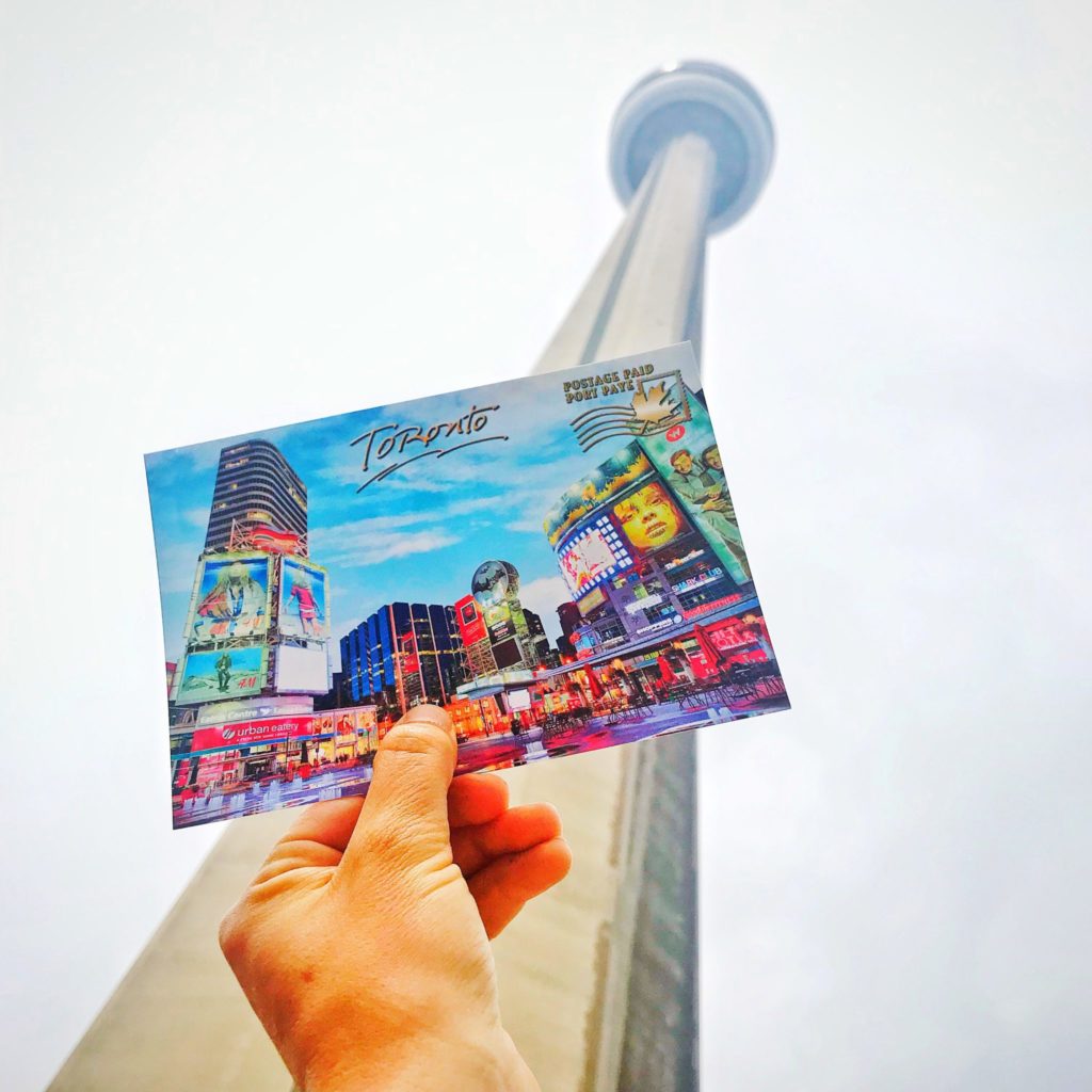 CN tower postcard